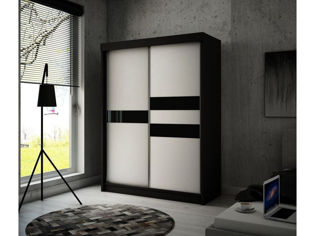 Szafa z drzwiami przesuwnymi Ara, szerokość 200 cm, bez oświetlenia LED. Szafa z drzwiami przesuwnymi Ara, szerokość 200 cm, bez oświetlenia LED.