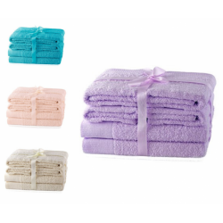 Frankhauer Zestaw 6 ręczników AMARILIS - różne kolory 270x140+450x100