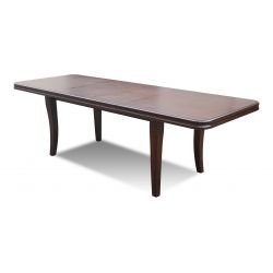 S 13, duży stół rozkładany do jadalni, salonu, fornir bukowy, wymiar 100 x 200 x 300 (2 x 50 cm).