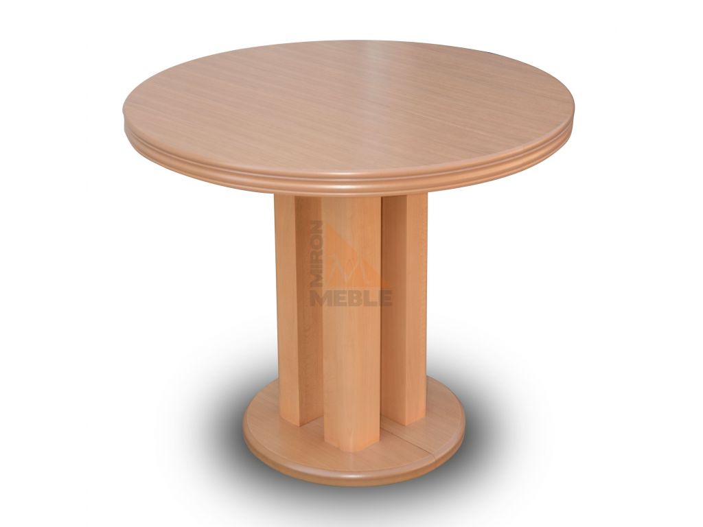 S 35, stół rozkładany do jadalni, okrągły, fornir dębowy, 90 / 240 cm (3 x 50cm).