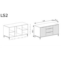 LS-2 NOWOCZESNA KOMODA