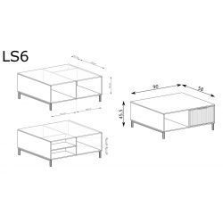 LS-6 NOWOCZESNY STOLIK KAWOWY