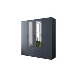 Pojemna szafa na ubrania z drążkiem oraz szufladami Omega 200