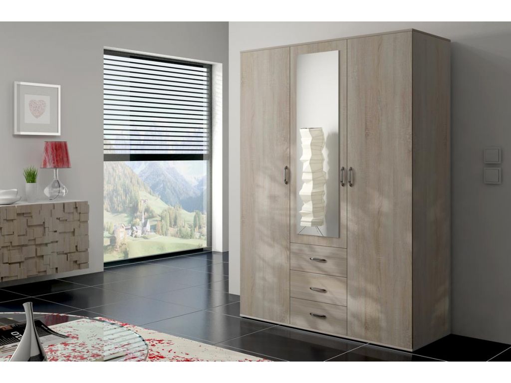 Pojemna szafa ubraniowa do garderoby z szufladami Ozyrys 150