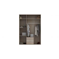 Pojemna szafa ubraniowa do garderoby z szufladami Ozyrys 150