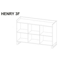 Nowoczesna komoda do salonu Henry 133 czarny / biały połysk