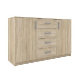 Uniwersalna komoda do sypialni z 4 szufladami Bahli 150