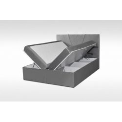 Łóżko kontynentalne 160x200 z pojemnikiem na pościel Boxspring