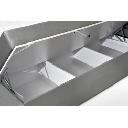 Łóżko kontynentalne 160x200 z pojemnikiem na pościel Boxspring