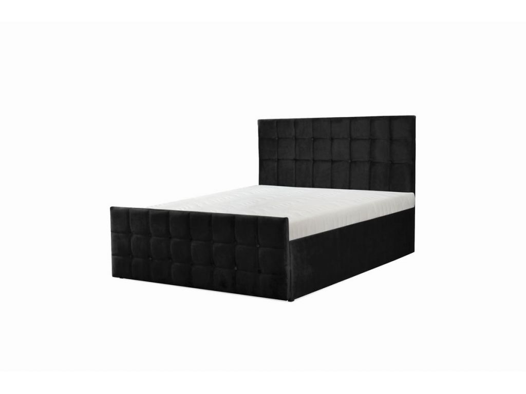 Nowoczesne łóżko tapicerowane 180x200 z eleganckim wezgłowiem Havana Nowoczesne łóżko tapicerowane 180x200 z eleganckim wezgłowiem Havana