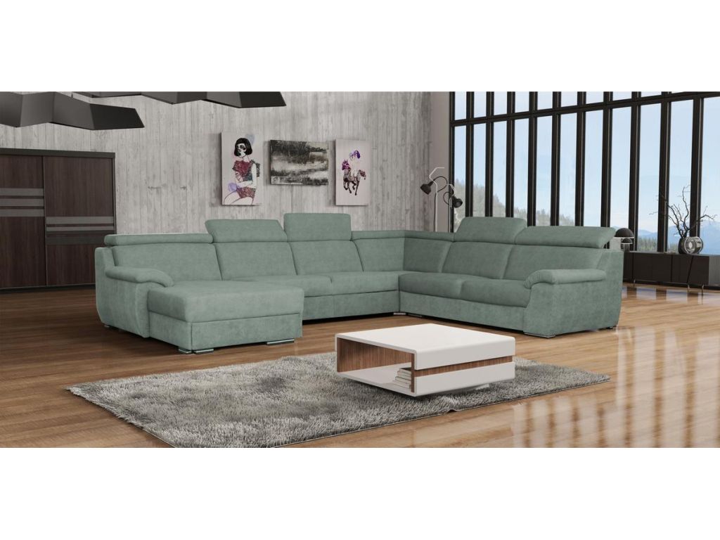 Nowoczesny rozkładany narożnik do salonu w kształcie U Deluxe OT-II-R-II Nowoczesny rozkładany narożnik do salonu w kształcie U Deluxe OT-II-R-II