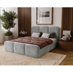 Nowoczesne łóżko tapicerowane do sypialni z pojemnikiem Neli 200x200
