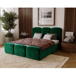 Nowoczesne łóżko tapicerowane do sypialni z pojemnikiem Neli 200x200