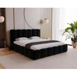 Łóżko tapicerowane do sypialni ze stylowym zagłówkiem Furio 200x200