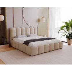 Łóżko tapicerowane do sypialni ze stylowym zagłówkiem Furio 200x200