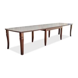 S 26, duży stół rozkładany do jadalni, fornir dębowy, 100 x 200 x 440 cm (4 x 60 cm ).