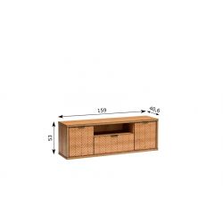 F6, SZAFKA RTV, SYSTEM FONTI, wymiar 159 x 40,6 x 53 wysokość