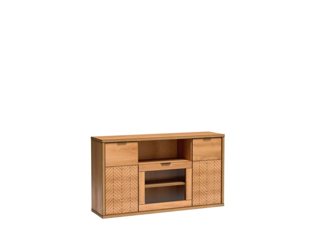 F4, KOMODA Z WITRYNĄ, SYSTEM FONTI, wymiar 158 x 40,6 x 90 wysokość