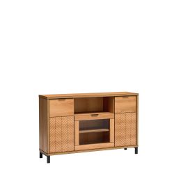 F4, KOMODA Z WITRYNĄ, SYSTEM FONTI, wymiar 158 x 40,6 x 90 wysokość