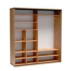 F11, SZAFA DWUDRZWIOWA Z LUSTREM, SYSTEM FONTI, wymiar 199 x 60,2 x 216 wysokość