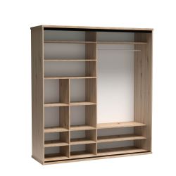 C 15, SZAFA DWUDRZWIOWA, SYSTEM CALI, wymiar 199 cm x 60,2 cm x 217 wysokość.