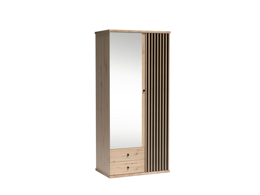 C 25, SZAFA DWUDRZWIOWA Z LUSTREM, SYSTEM CALI, wymiar 100 cm x 60 cm x 213 wysokość.