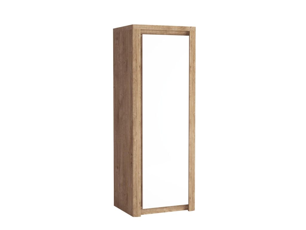 L 2, SZAFA BIAŁA JEDNORZWIOWA, SYSTEM LIVINIO, wymiar 72,5 cm x 59 cm x 197 wysokość.