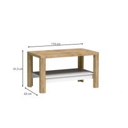 L 13, STOLIK KAWOWY, ŁAWA, SYSTEM LIVINIO, wymiar 110 cm x 63 cm x 61,5 wysokość.