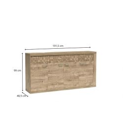 N 9, KOMODA DO SALONU, SYSTEM NATURAL, 191,5 x 40,5 x 99 wysokość.