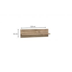 N 11, PÓŁKA NA KSIĄŻKI, SYSTEM NATURAL, 120 x 18 x 32 wysokość.