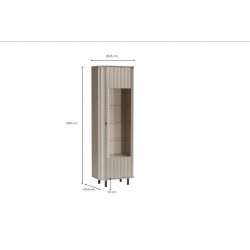 NO 4, WITRYNA, SYSTEM NOVADO, wymiar 65,3 cm x 40,5 cm x 200 wysokość.