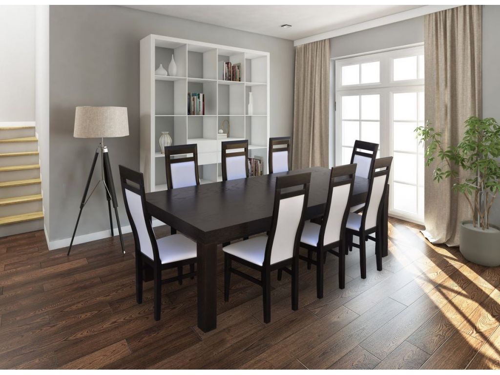 Zestaw do jadalni 2 (SF 24, rozkładany 100 x 250 x 450/K70 x 8 szt). Zestaw do jadalni 2 (SF 24, rozkładany 100 x 250 x 450/K70 x 8 szt).