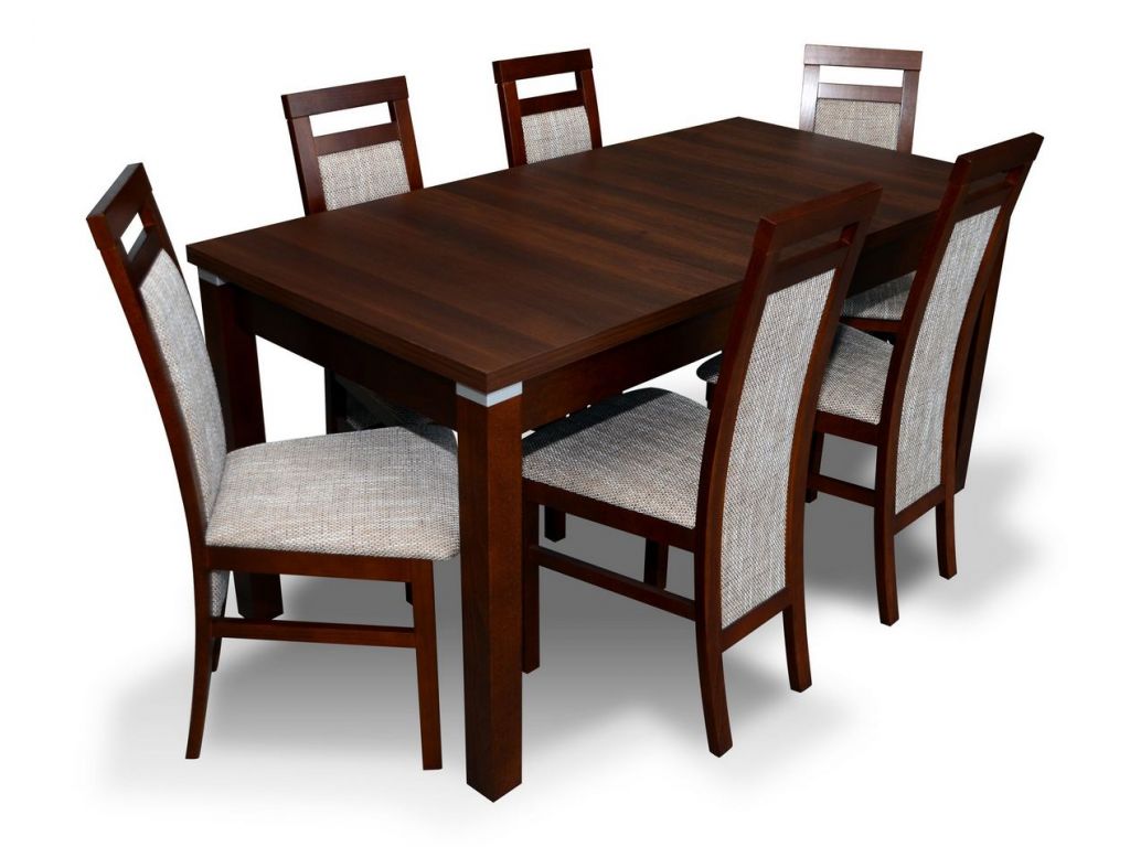 Zestaw do jadalni,  stół rozkładany z blatem laminowanym 80/160/200, krzesło K75.
