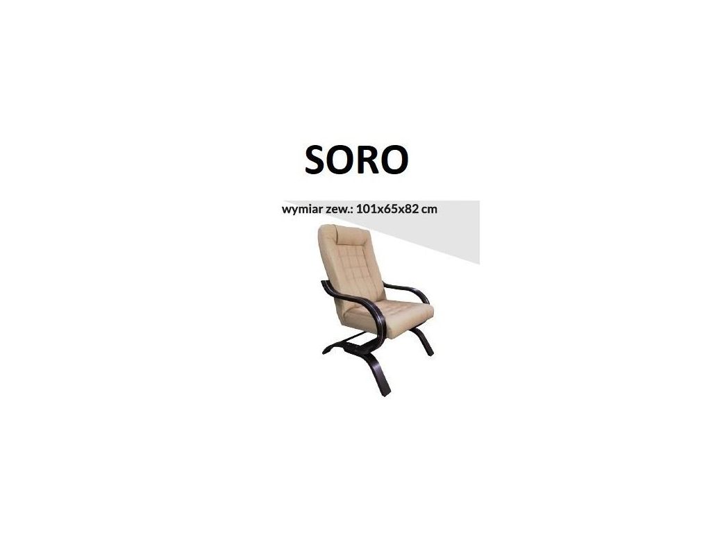 Fotel SORO, stelaż krzyżak.