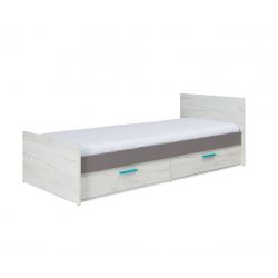 R05, łóżko z szufladami, system REST, powierzchnia spania 80/200 cm.