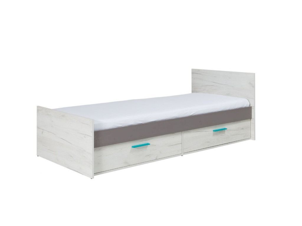 R05, łóżko z szufladami, system REST, powierzchnia spania 80/200 cm.