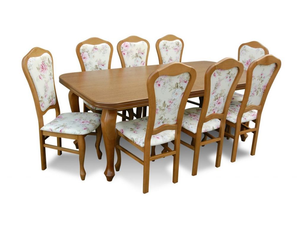 Zestaw do jadalni 54, stół S13, wymiar 100  x 200 x 300(2 x 50) , krzesło K30 ,8 szt.