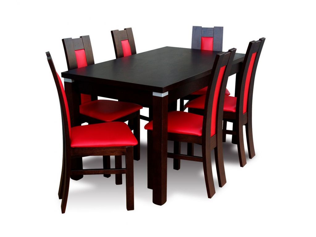 Zestaw do jadalni 57, stół S18-S, wymiar 80 x 140 x 180 , krzesło K41 ,6 szt. Zestaw do jadalni 57, stół S18-S, wymiar 80 x 140 x 180 , krzesło K41 ,6 szt.