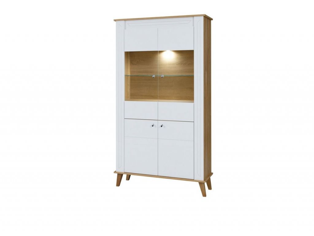 Witryna dwudrzwiowa SN 3, system SONIA, fronty iały połysk, szerokość 104 cm. Witryna dwudrzwiowa SN 3, system SONIA, fronty iały połysk, szerokość 104 cm.
