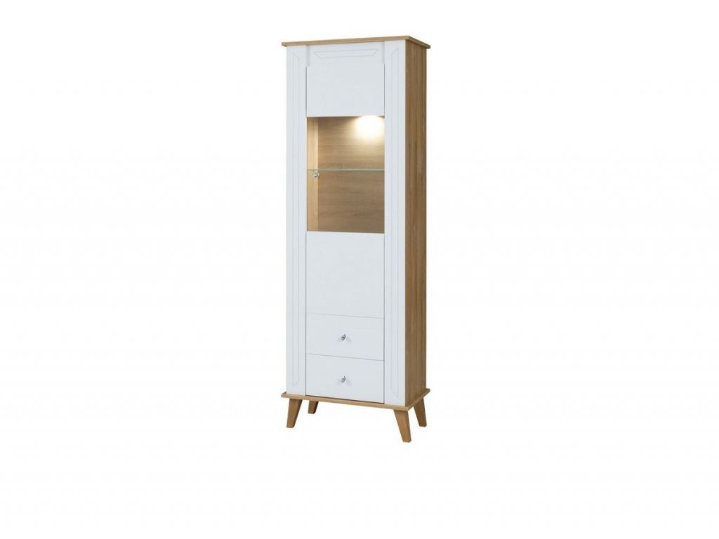Witryna jednodrzwiowa SN 4, system Sonia, fronty biały połysk, szerokość 64 cm. Witryna jednodrzwiowa SN 4, system Sonia, fronty biały połysk, szerokość 64 cm.