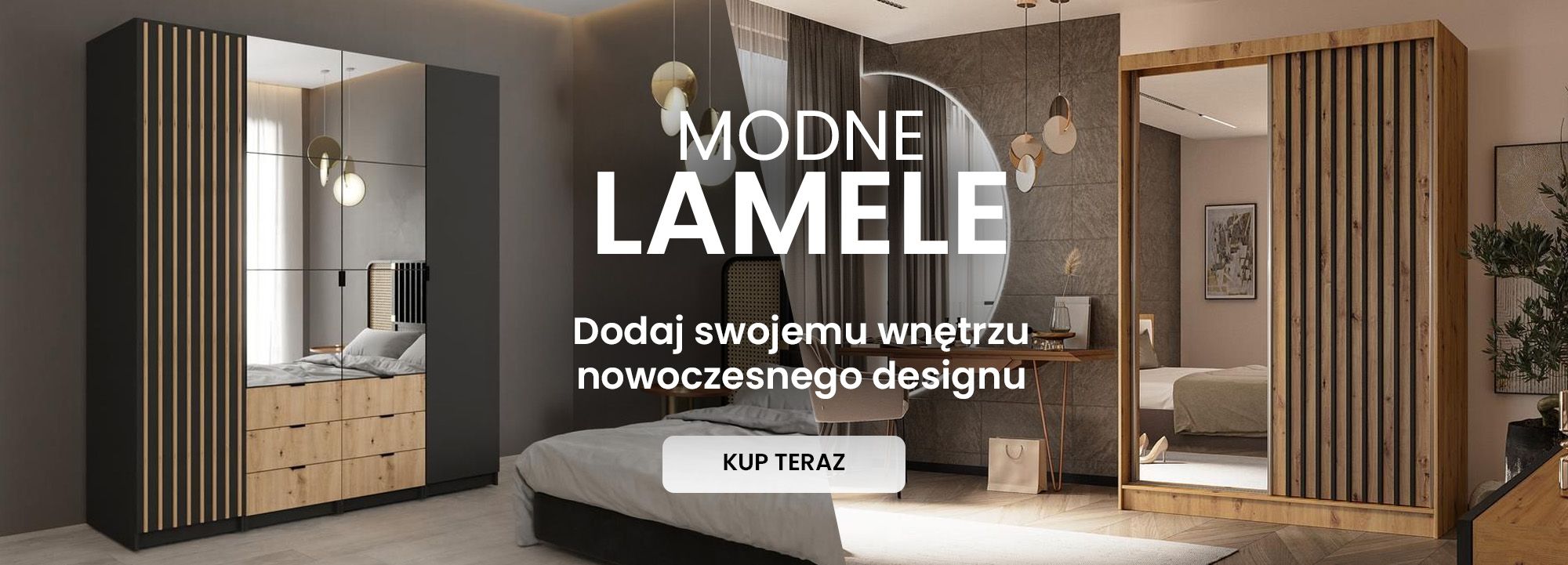 Meble z lamelami - szafy lamele, witryny, komody, szafki do salonu. Nowoczesne meble